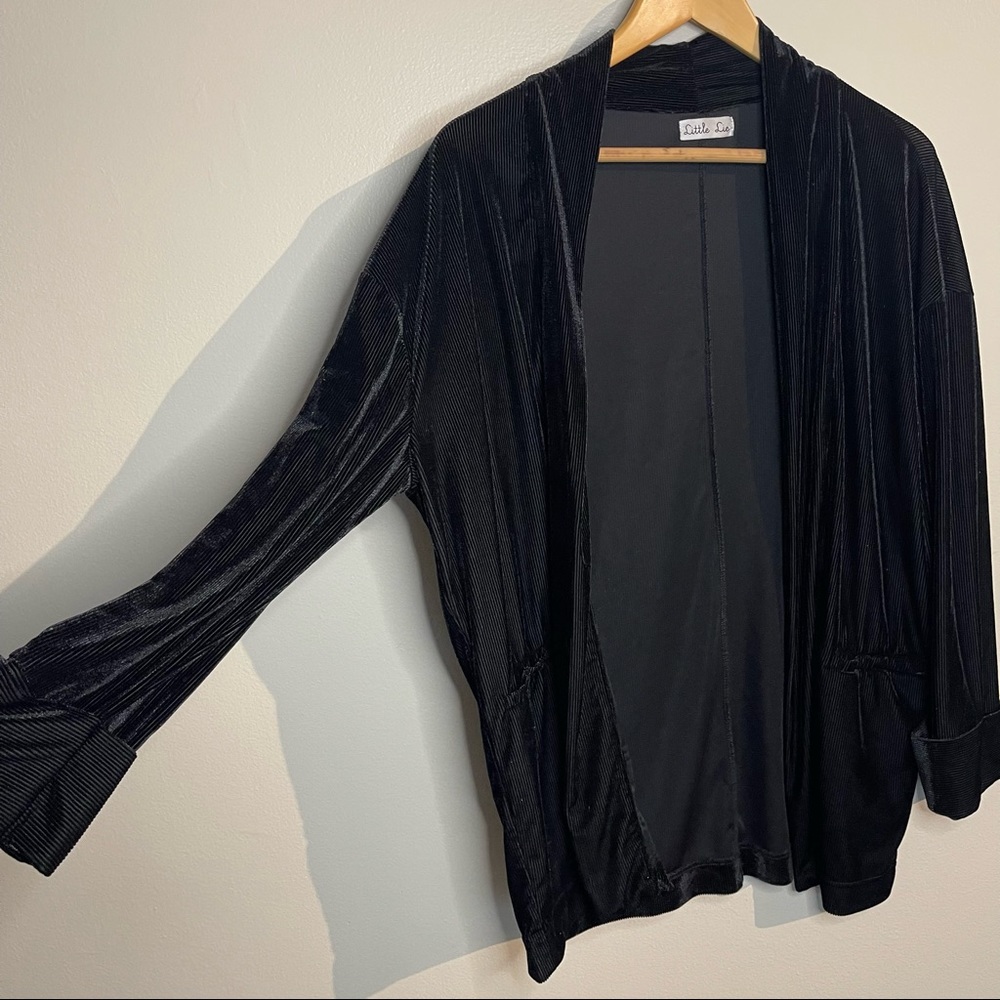 Velvet cardigan